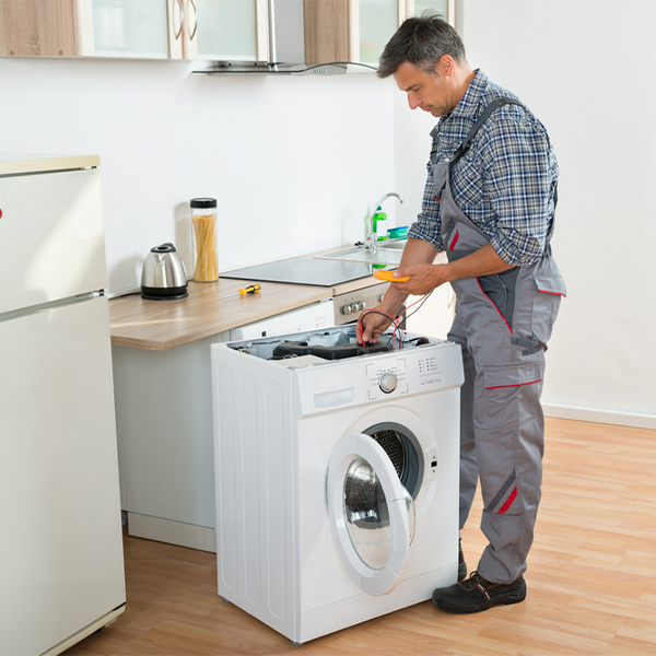 can you walk me through the steps of troubleshooting my washer issue in Greenville